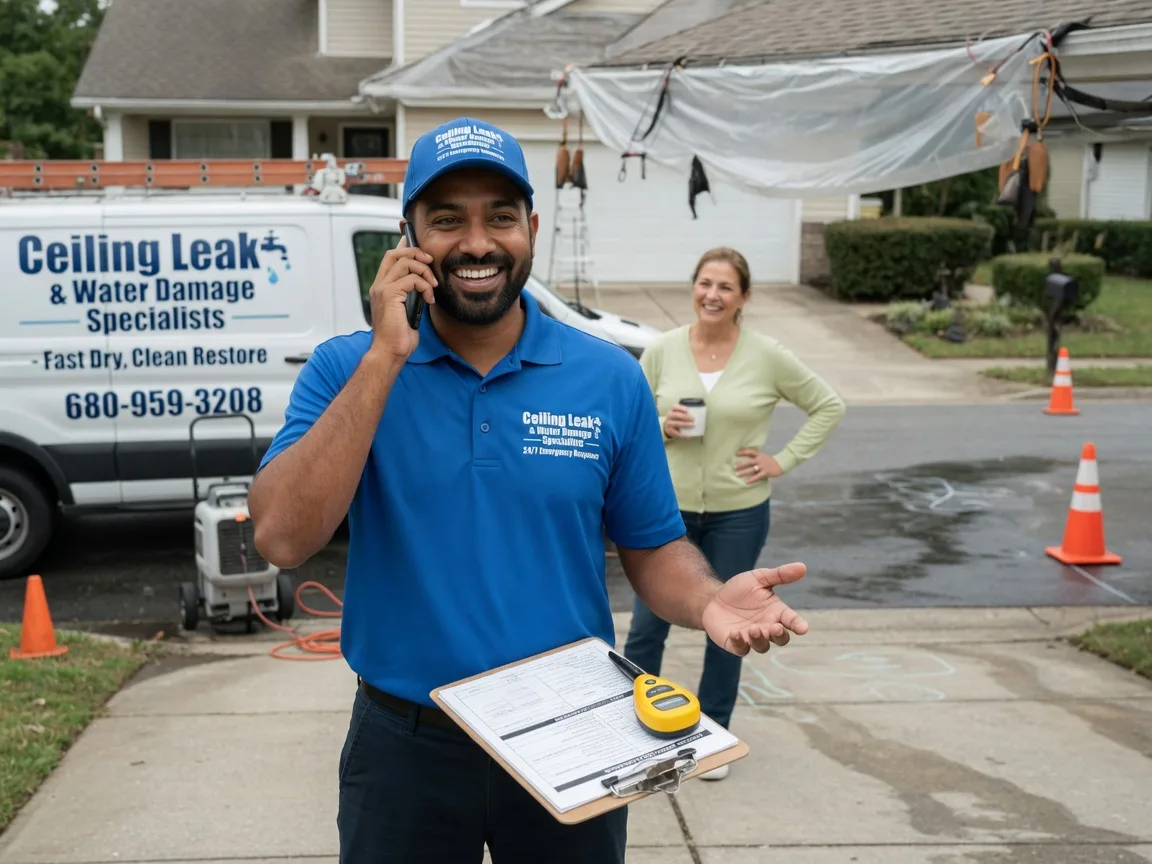Ceiling Leak Cleanup Art, TX FAQs
